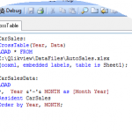 cross table – Qlikview