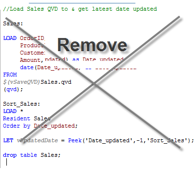 Qlikview QVD incremental load